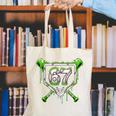 Baseball Ice Cream Drip Number 67 Player 67th Birthday Kids Canvas Tote Bag