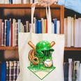 Baseball Life Style Ice Cream Drip Green Premium Tri-Blend Canvas Tote Bag
