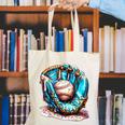 Baseball Lifestyle Apparel Youth Baseball Drip Ice Cream Canvas Tote Bag Baseball Lifestyle Apparel Youth Baseball Drip Ice Cream Canvas Tote Bag