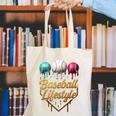 Baseball Lifestyle Drip Canvas Tote Bag