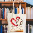 Baseball Nana Baseball Heart Family Matching Canvas Tote Bag