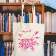 Baseball Phrase With Stars Canvas Tote Bag
