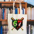 Baseball Six Seven 67 Meme Ice Cream Drip Xmas Women Men Canvas Tote Bag