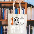 Baseball Soccer Basketball 100 Days Of School Canvas Tote Bag