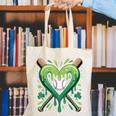 Baseball St Patricks Day Boys Girls Men Women Shamrock Green Canvas Tote Bag