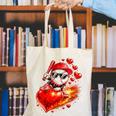 Baseball Valentine's Day Drip Ice Cream Team Canvas Tote Bag Baseball Valentine's Day Drip Ice Cream Team Canvas Tote Bag