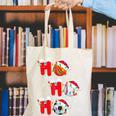 Basketball Baseball Soccer Christmas Ho Ho Ho Santa Xmas Canvas Tote Bag Basketball Baseball Soccer Christmas Ho Ho Ho Santa Xmas Canvas Tote Bag