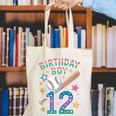 Birthday Boy 12th Birthday Baseball Canvas Tote Bag