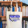 Blue Panther Baseball Home Plate Game Day Mascot Panther Canvas Tote Bag