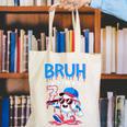 Bruh I'm 7 Baseball Ice Cream Drip It's My 7th Birthday Canvas Tote Bag
