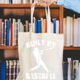 Built By Baseball Baseball For Men Women Boys Players Canvas Tote Bag Built By Baseball Baseball For Men Women Boys Players Canvas Tote Bag