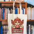 Chinese New Year 2026 Fire Horse Celebration Raglan Baseball Tee Canvas Tote Bag
