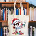 Christmas Baseball Ice Cream Dripping Santa Baseball Drip Canvas Tote Bag Christmas Baseball Ice Cream Dripping Santa Baseball Drip Canvas Tote Bag