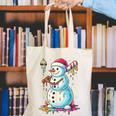 Christmas Baseball Snowman Drip For Boys Men Girls Women Canvas Tote Bag