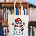 Christmas Baseball Snowman Xmas Pajamas Women Men Boys Canvas Tote Bag