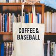 Coffee And Baseball Canvas Tote Bag