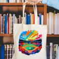 Colorful Baseball Field Home Run Baseball Player Fans Canvas Tote Bag Colorful Baseball Field Home Run Baseball Player Fans Canvas Tote Bag