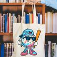 Cool Ice Cream Drip Baseball Drip For Boys Sports Kids Canvas Tote Bag Cool Ice Cream Drip Baseball Drip For Boys Sports Kids Canvas Tote Bag