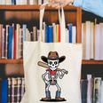 Cowboy Skeleton Baseball Halloween Graphic Canvas Tote Bag Cowboy Skeleton Baseball Halloween Graphic Canvas Tote Bag