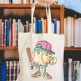 Cute Baseball Ice Cream Drip For Girls & Boys 2 Sides Canvas Tote Bag