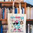 Dabbing Drippy 100th Days Of School Baseball Ice Cream Drip Canvas Tote Bag Dabbing Drippy 100th Days Of School Baseball Ice Cream Drip Canvas Tote Bag