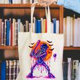 Drip Skeleton Batting Baseball Halloween Canvas Tote Bag