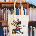 Easter Bunny Baseball Player Batter Rabbit Boys Kids Men Canvas Tote Bag
