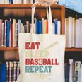 Eat Sleep Baseball Repeat Bat Ball Player Fan Canvas Tote Bag Eat Sleep Baseball Repeat Bat Ball Player Fan Canvas Tote Bag