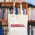 Eat Sleep Baseball Repeat Baseball Player Canvas Tote Bag Eat Sleep Baseball Repeat Baseball Player Canvas Tote Bag