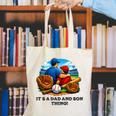 Father Son Baseball Father's Day Canvas Tote Bag
