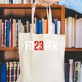 FO23VER Trendy Number 23 Baseball Team Sport For Women Men Canvas Tote Bag