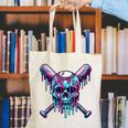 Halloween Baseball Skull Drip Baseball Lifestyle Boy Men Canvas Tote Bag Halloween Baseball Skull Drip Baseball Lifestyle Boy Men Canvas Tote Bag