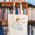 Halloween Boys Batting Skeleton Baseball Canvas Tote Bag Halloween Boys Batting Skeleton Baseball Canvas Tote Bag