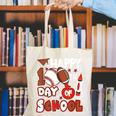 Happy 100 Days Of School Baseball Football PE Teacher Canvas Tote Bag