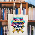 Happy 6733 Days Of School Baseball Drip 100th Day Of School Canvas Tote Bag