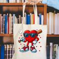 Heart Love Baseball Valentine Outfit Men Boy Canvas Tote Bag Heart Love Baseball Valentine Outfit Men Boy Canvas Tote Bag
