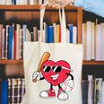 Heart Play Baseball Valentine's Day Teens Boys Girls Kids Canvas Tote Bag Heart Play Baseball Valentine's Day Teens Boys Girls Kids Canvas Tote Bag