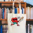 Heart Valentines Day Baseball Men Boys Kids Teens Canvas Tote Bag