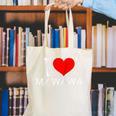 I Heart My Wawa Raglan Baseball Tee Canvas Tote Bag
