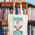 Hi 5 Birthday Party Decorations For Boy Baseball Drip 5th Canvas Tote Bag Hi 5 Birthday Party Decorations For Boy Baseball Drip 5th Canvas Tote Bag