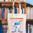 I Hit 100 Days Of School Baseball Player Kids Boys Son Canvas Tote Bag