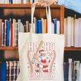 Ho Ho Home Run Baseball Christmas Holiday Sports Santa Canvas Tote Bag