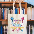 HUGvyn 100 Drippy Days Of School Baseball Ice Cream 100 Days Canvas Tote Bag HUGvyn 100 Drippy Days Of School Baseball Ice Cream 100 Days Canvas Tote Bag