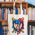 HUGvyn 7th Birthday Baseball Ice Cream Drip Number 7 Kid Boy Canvas Tote Bag HUGvyn 7th Birthday Baseball Ice Cream Drip Number 7 Kid Boy Canvas Tote Bag