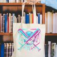 Ice Cream Baseball Drip Home Plate Bats Cool For Boys Youth Canvas Tote Bag