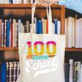 Ice Cream Drip 100 Days Of School Baseball Boys 100th Day Canvas Tote Bag