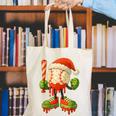 Ice Cream Drip Baseball Christmas Baseball Drip Candy Cane Canvas Tote Bag Ice Cream Drip Baseball Christmas Baseball Drip Candy Cane Canvas Tote Bag