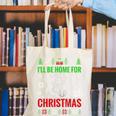 I'Ll Be Home For Christmas Baseball Xmas Canvas Tote Bag I'Ll Be Home For Christmas Baseball Xmas Canvas Tote Bag