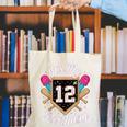 It's My 12th Birthday Baseball Fan Celebration Canvas Tote Bag