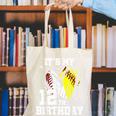 It's My 12th Birthday Baseball Softball Heart 12 Year Old Canvas Tote Bag It's My 12th Birthday Baseball Softball Heart 12 Year Old Canvas Tote Bag